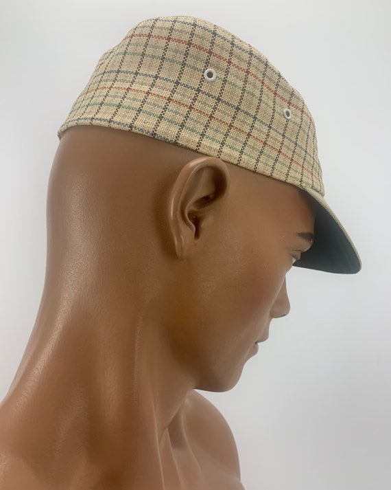 1950'S-60'S CAP - Woven Straw-Like Fabric - Made … - image 10