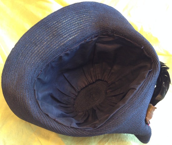 Authentic Vintage Cloche' Hat - Circa 1910 to 192… - image 5