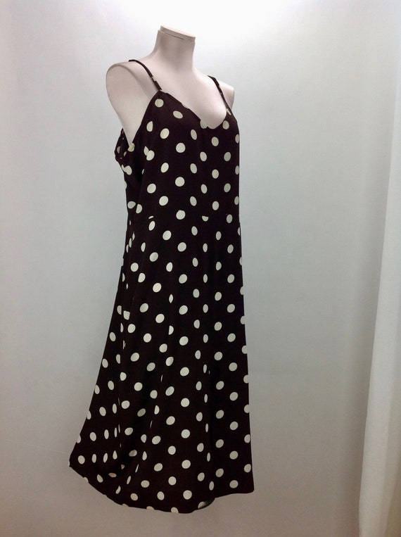 slip dress polka dot
