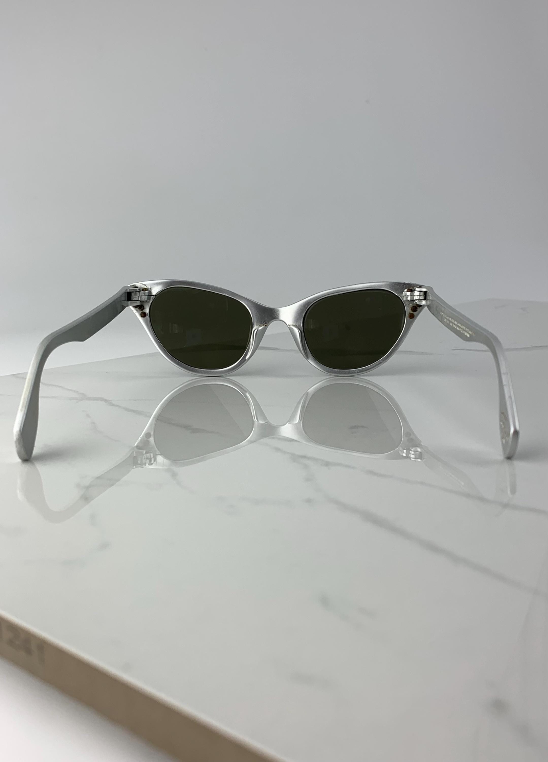 VTG 50’s 60’s TURA Silver Aluminum Cat Eye Sunglasses Atomic Vintage Aluminum Tura Eyewear - Etsy main image 3