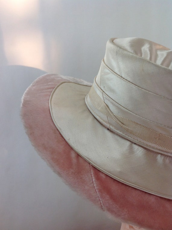 1900-1920's Silk FUR-FELT HAT - Authentic Vintage… - image 10