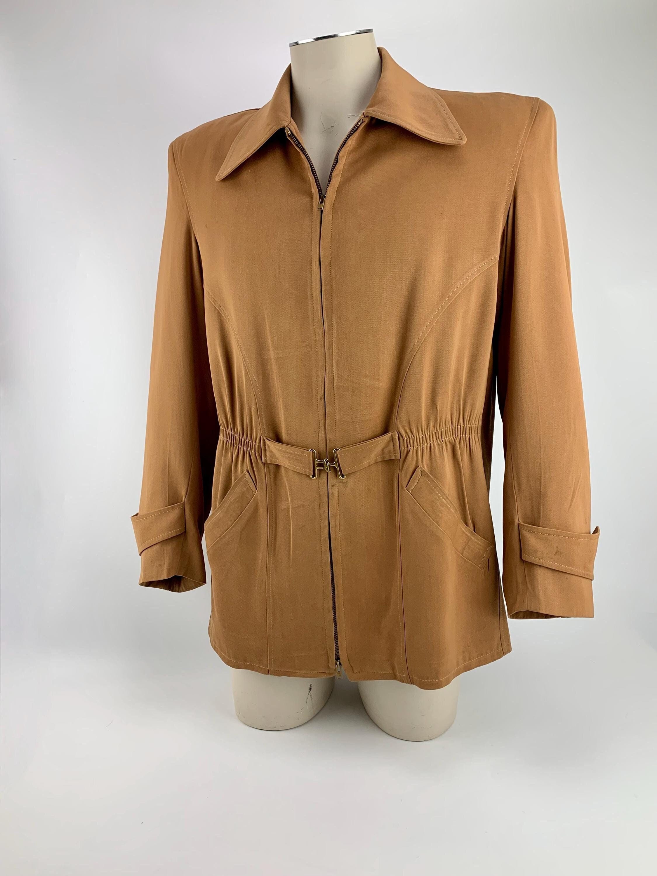 1940S SUN FADED GABARDINE JACKET – TWO FOLD