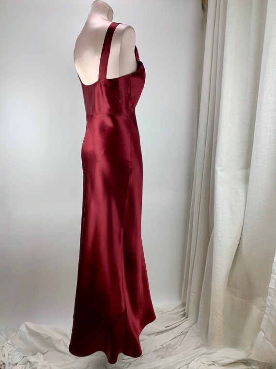 1930'S Bias Cut Slip Dress - Rayon Satin  - Flare… - image 5