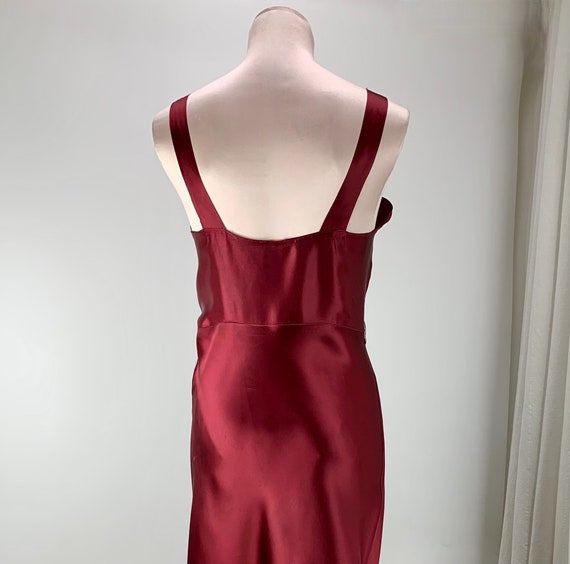 1930'S Bias Cut Slip Dress - Rayon Satin  - Flare… - image 6