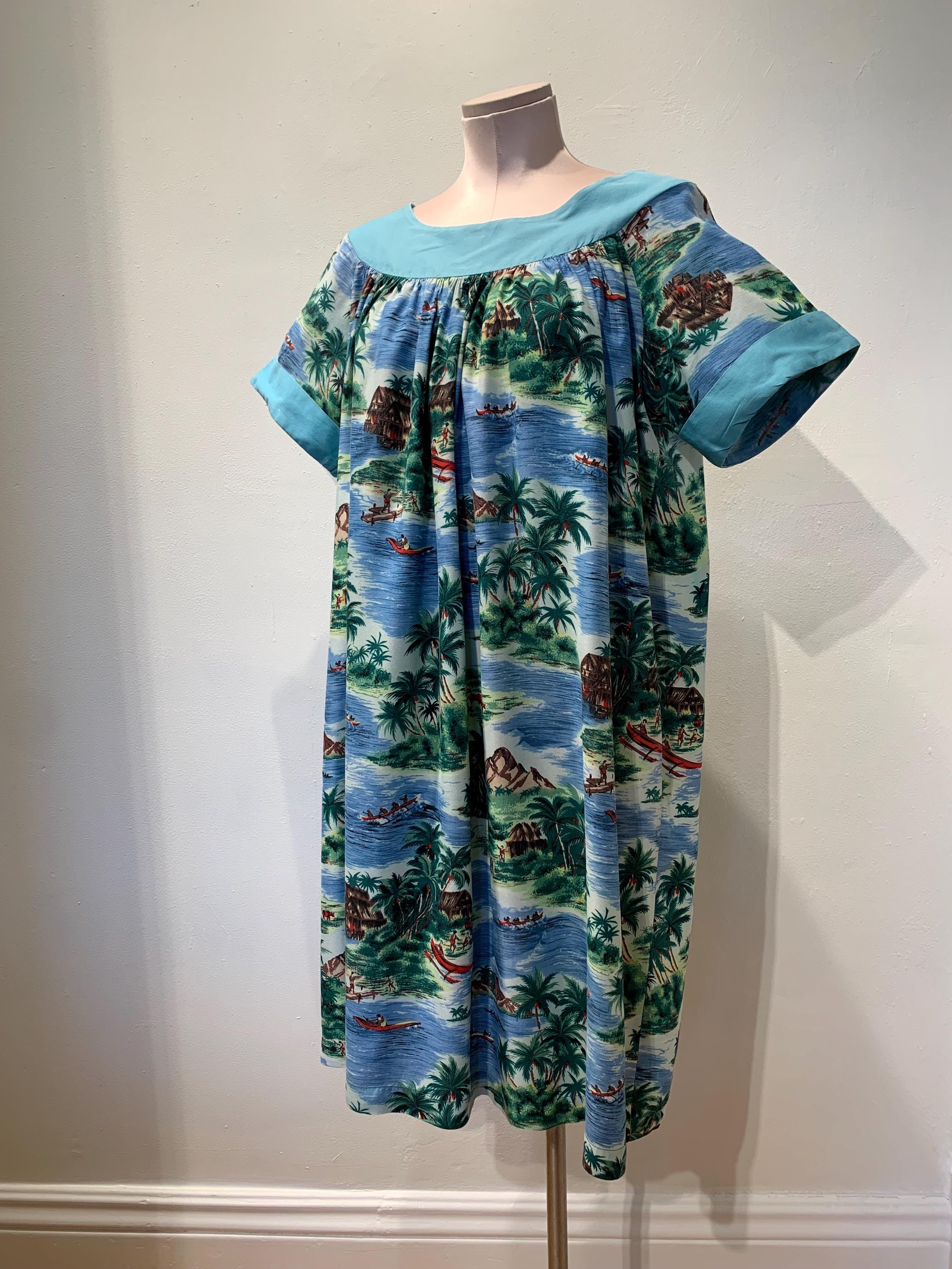1950s Muumuu Dress - Etsy 1950s Muumuu Dress - Etsy