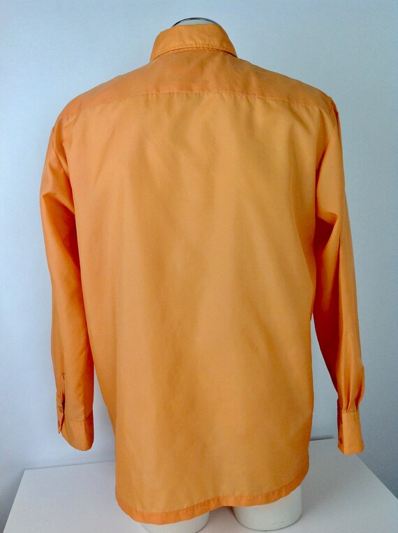 1960'S Nylon WINDBREAKER Bright Orange Pullover B… Gem