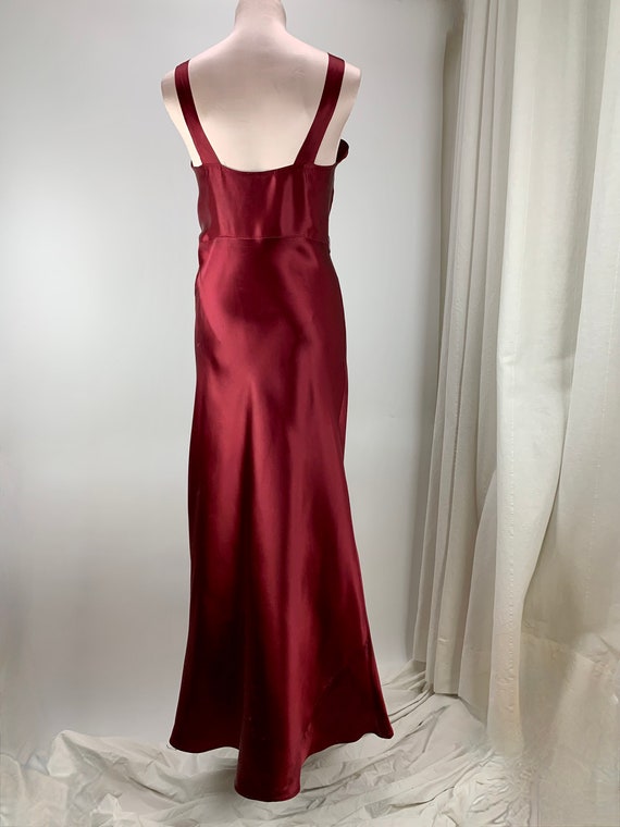 1930'S Bias Cut Slip Dress - Rayon Satin  - Flare… - image 7
