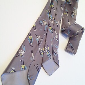 1950's Novelty Tie unusual Animated Characters All Silk - Etsy