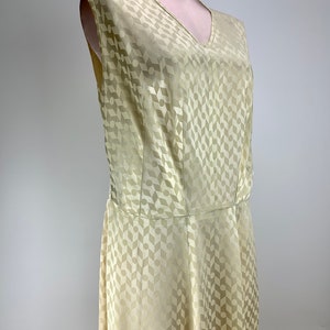 1940's Production Dress Guthrie Theater Geometric Printed Satin Rayon Size Medium to Large image 2