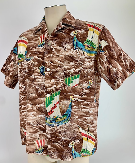 1950s penneys hawaiian rayon - Gem 1950s penneys hawaiian rayon - Gem