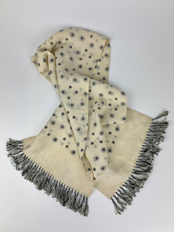 Men's 1940'S Vintage Tuxedo Scarf - Creamy Butter