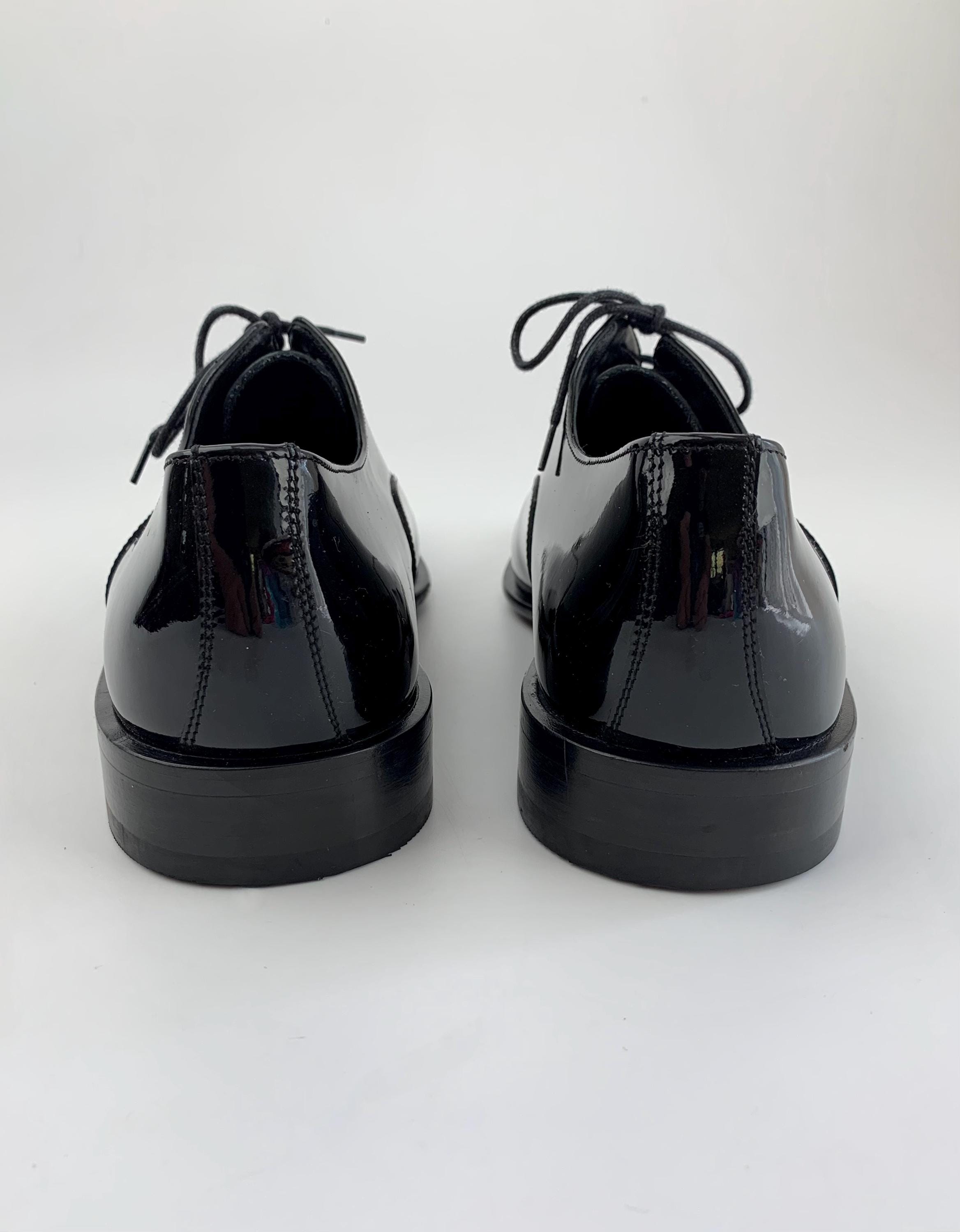 Vintage Patent Leather Dress Shoes - Made in ITALY - Quality Leather lined with Leather Soles - Men's Size 42 Vintage Patent Leather Dress Shoes - Made in ITALY - Quality Leather lined with Leather Soles - Men's Size 42