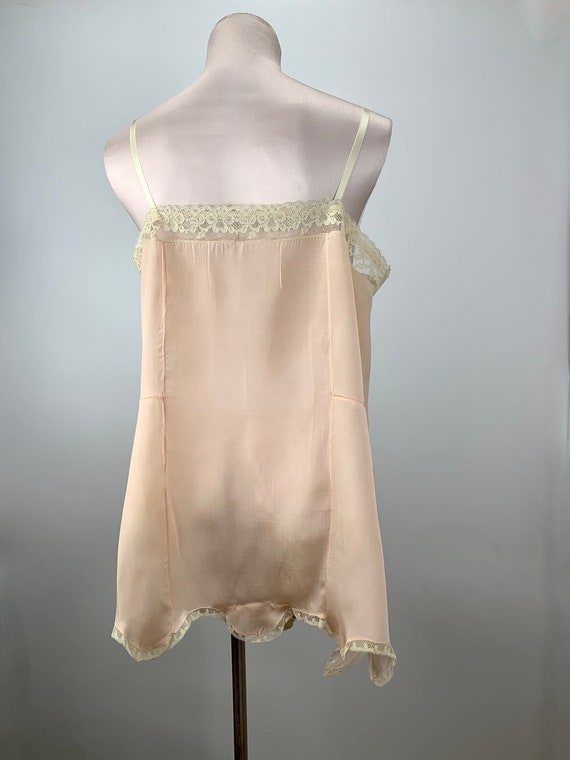 1920'S Teddie - All Silk with Fine Lace Details -… - image 7