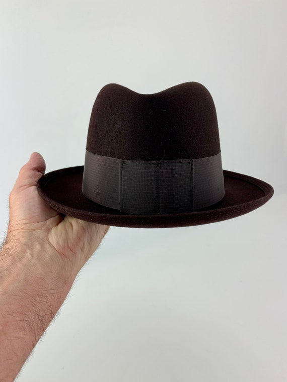 1940'S-50'S  ROYAL STETSON Fedora - Chocolate Wool