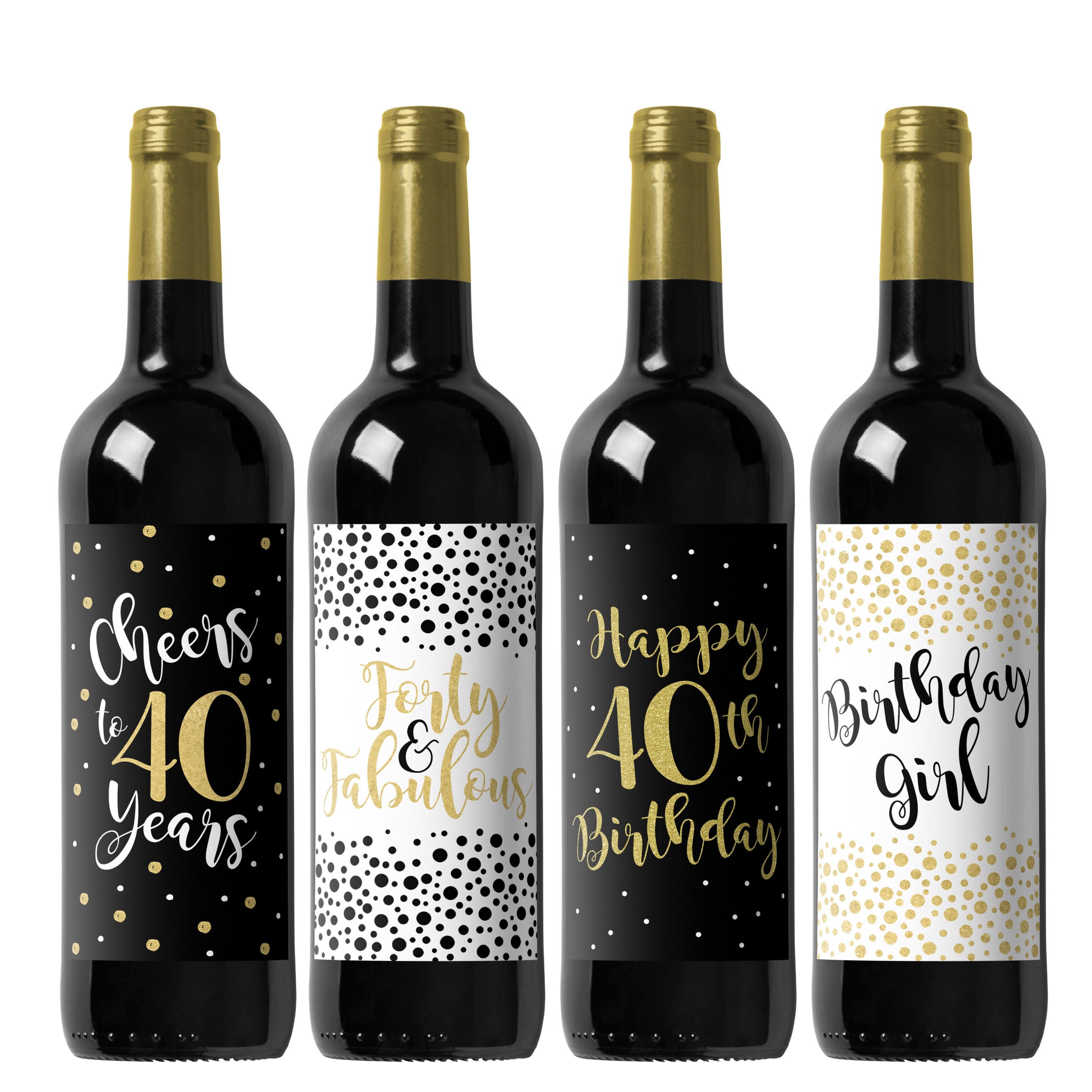 personalized birthday wine