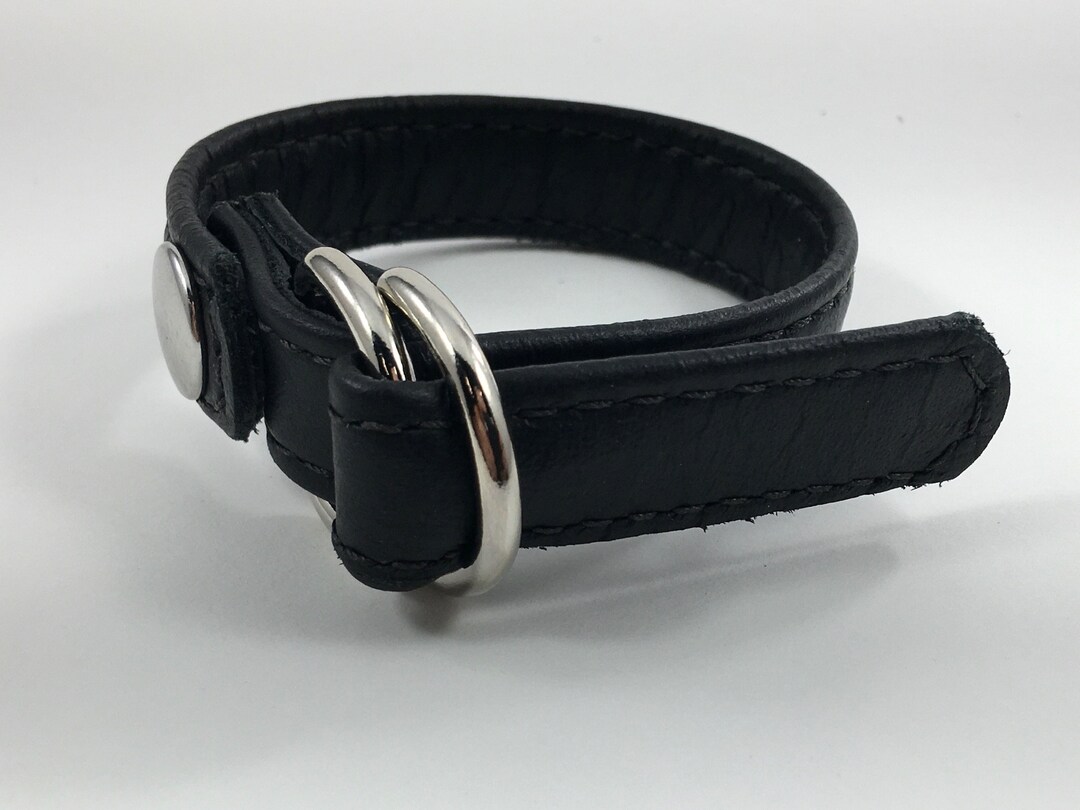 Black Garment Leather Cinching Cockring - Etsy