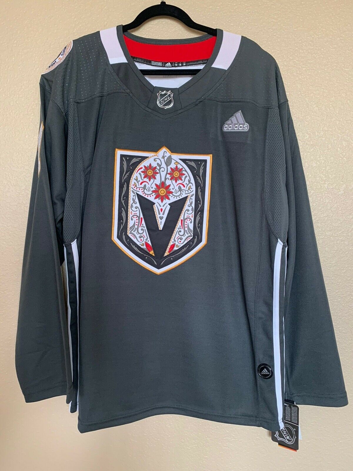 Las Vegas Golden Knights Marc Andre Fleury 29 Dia de los Muertos Hispanic Heritage Jersey Men XL