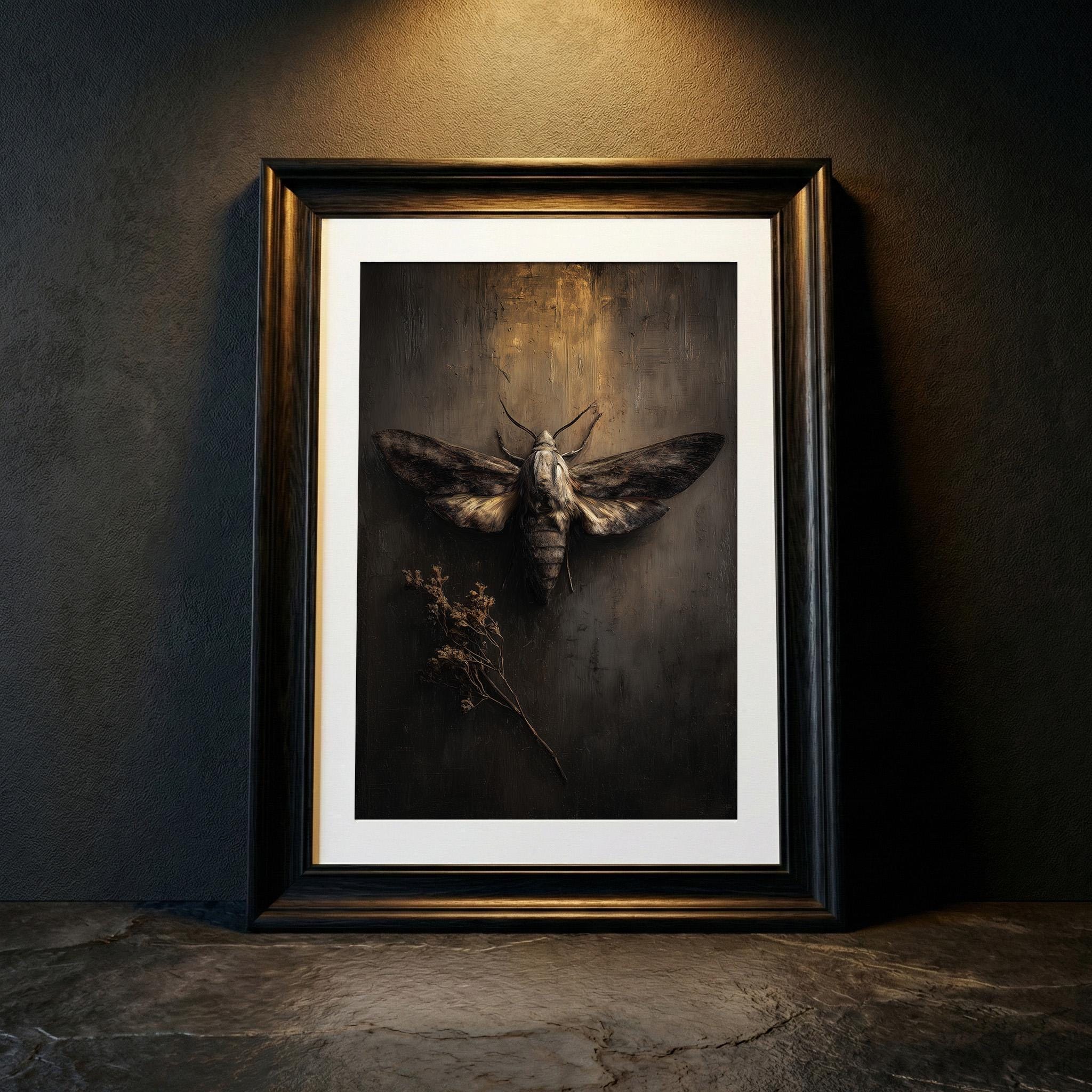 Gothic Insects Dark Entomology Art, Gothic Insect Wall Decor, Victorian Still Life ...