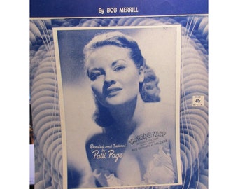 Butterflies Sheet Music - Recorded by Patti Page 1953 Santily-Joy Inc.