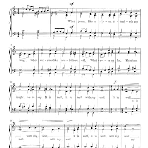 It is Well with My Soul - Digital Printable Hymn Tune with Lyrics