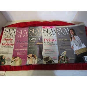 Lot of 5 - Sew Now Magazines Dec 2019 thru Jan to Nov 2020