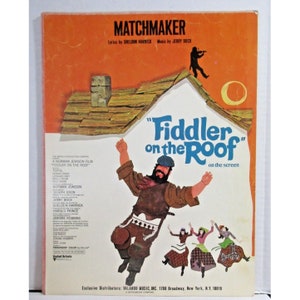 Sheet Music - MATCHMAKER from Fiddler on the Roof 1964 Sunbeam Music Key of F