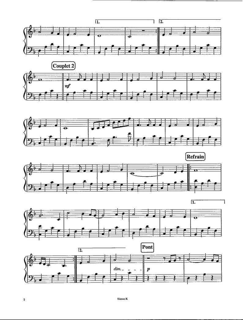 Titanic My Heart Will Go on - Digital Teaching Piano or Keyboard Solo ...