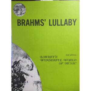 Brahms&#39; Lullaby - Organ Sheet Music from Lowrey Music Key of C #53