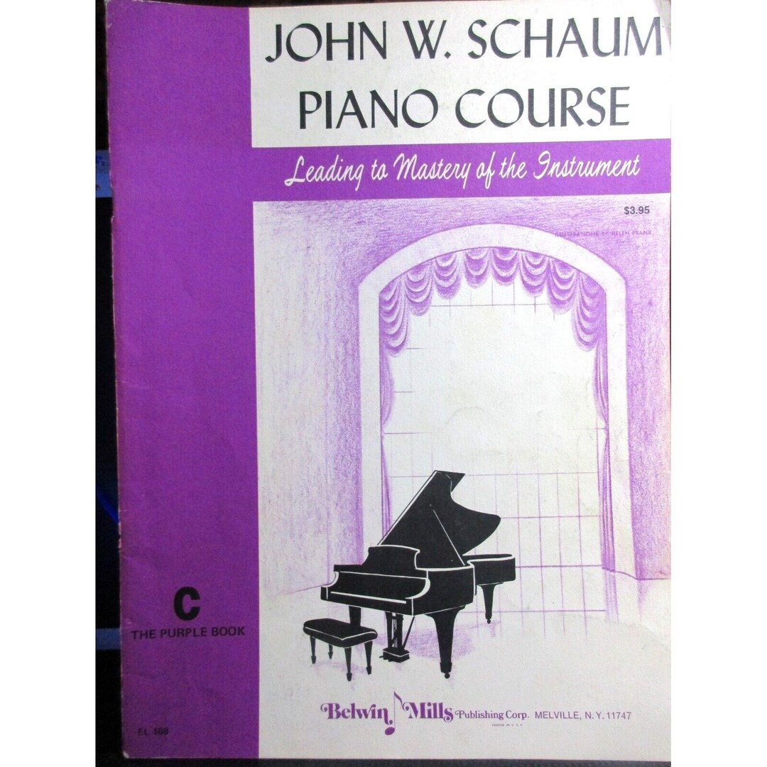 John W. Schaum Piano Course Book C the Purple Book Belwin Mills 1945 Etsy