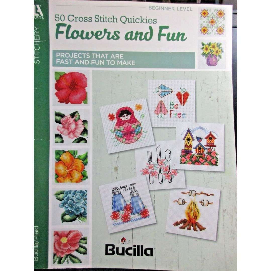 Leisure Arts Kreuzstichbuch – Tiermotive Zum Schnellsticken, Ca. 35 X 35 Stiche, Für Anfänger & Bastelfans