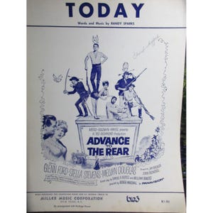 Sheet Music  - Today for Piano Voice Guitar Key of F - Miller Music Inc.