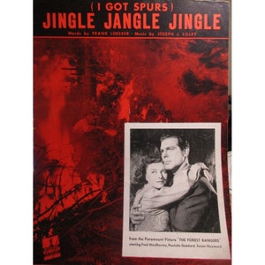Piano Sheet Music: I Got Spurs that Jingle Jangle Jingle 1942 Paramount Music image 1