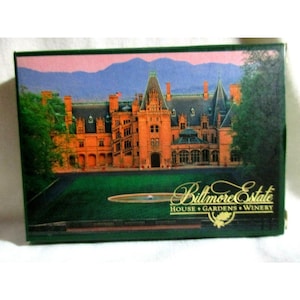 Biltmore Nachlass Spielkarten Haus Gärten Weingut USA Vintage