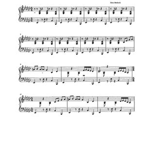 Take Five Piano Solo - Digital Student Piano Solo Arrangement in Key of G Flat