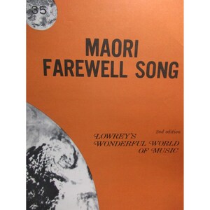 Organ - Moari Farewell Song - Organ Sheet Music from Lowrey Music Key of C #35