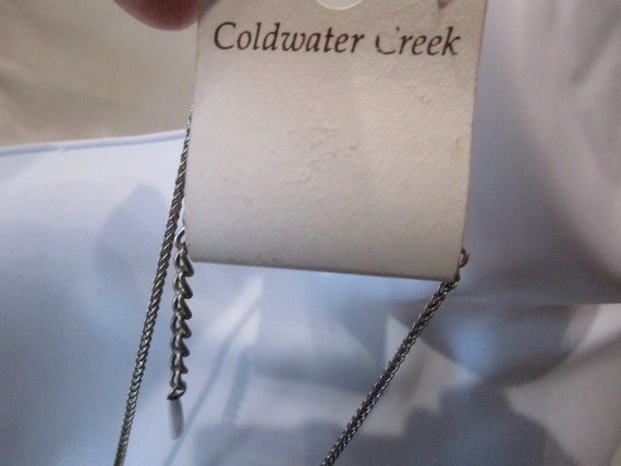 Coldwater Creek 16" Necklace Iridescent Rhineston… - image 5
