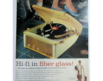 Dos anuncios impresos: Motorola Life Magazine, abril de 1950 y Seventeen, diciembre de 1957, n.° 84.