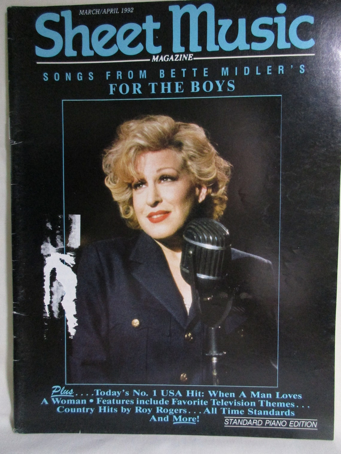 Sheet Music Magazine March April 1992 Bette Midler Song Etsy