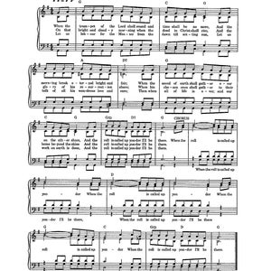 When the Roll is Called Up Yonder - Digital Christian Hymn Tune with Verses - Key of G