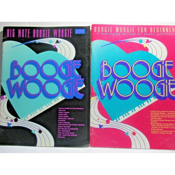 Lot of 2 - Big Note Boogie Woogie & Boogie Woogie for Beginners