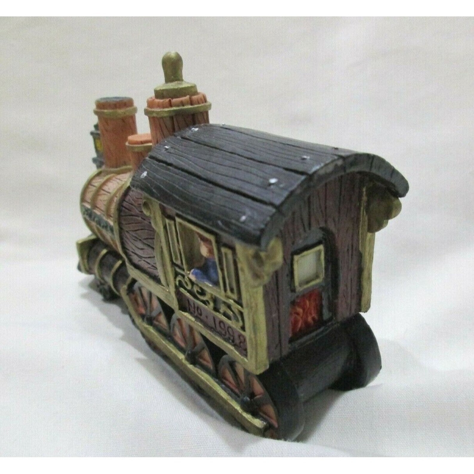 Steam Locomotive Engine Figurine Ceramic Paperweight 5