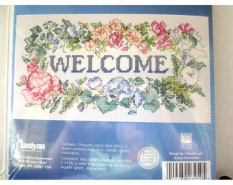 Janlynn Counted Cross Stitch - WELCOME - Size 10" x 5" Unopened/Complete
