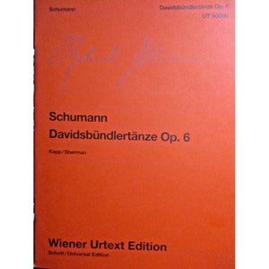 Robert Schumann - Davidsbundlertanze Op.6 - Bks 1 & 2 - Wiener Urtext Ed. 1997