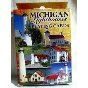 Michigan Lighthouses Playing Cards Souvenir Pack Made in USA