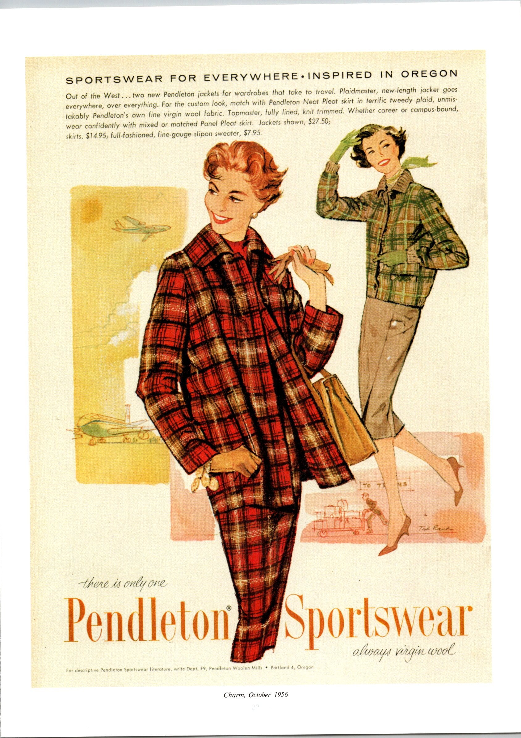 Pendleton Sportswear Virgin Wool Poster - Digital Download From