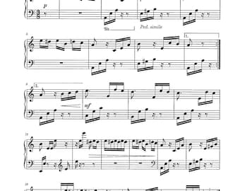 Fur Elise by Beethoven - Digital Easy Main Theme Piano Solo - Key of A Minor