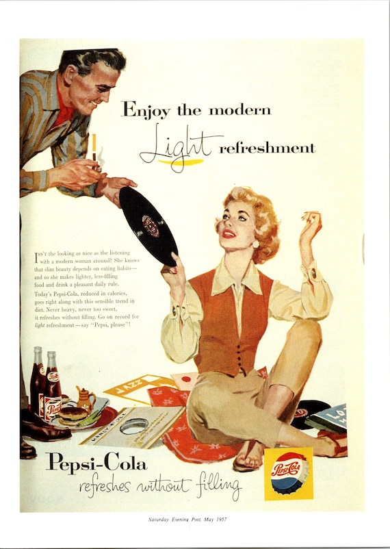 Pepsi-colo Enjoy the Refreshment Poster - Digital Download From