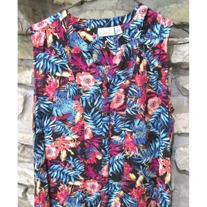 Chemisier Bleu Kim Rogers Taille Petite (PL) - Occasion Très Bon état, Col Classique, Style Décontracté Chic