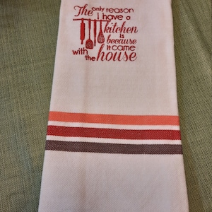 Embroidered Kitchen Towel