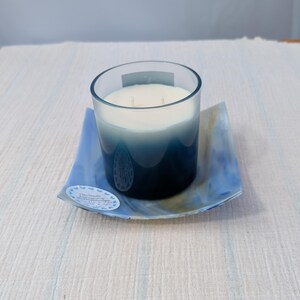 Slumped Glass Candle Holder